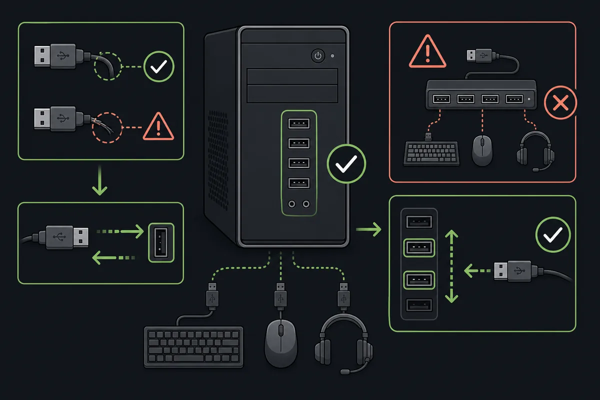Direct USB device detection checks for Razer Synapse troubleshooting